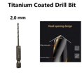 thumbnail image 1 of 1 Pcs HSS High Speed Steel Titanium Coated Drill Bit Set 1/4 Hex Shank 2m, 1 of 5