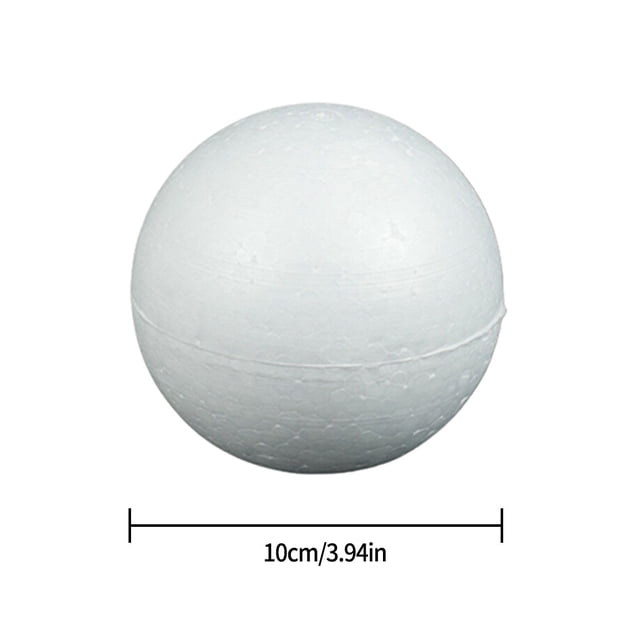 MYG Boule en Mousse de Polystyrène Ronde Solide Vierge pour Bricolage de Mariage