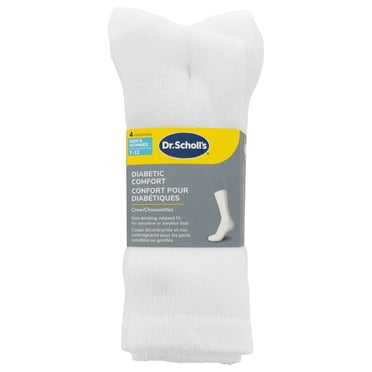 Dr.Scholl's Men's Diabetes & Circulatory Crew Socks, Pack of 4