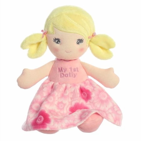Aurora Première Poupée Élégante Poupée en Peluche Blonde - Jeu Imaginatif - Compagnons Stylés - Rose 12 Pouces