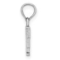 thumbnail image 2 of Diamond2Deal 14K Pendentif Initiale Lettre F en Or Blanc pour Femmes, 2 of 6