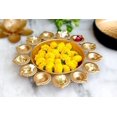 thumbnail image 4 of Diya Shape Flower Decorative Urli Bowl for Home Handcrafted Bowl for Floating, 4 of 5