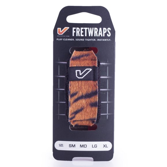 Gruv Gear FretWraps Wild 'Tiger' Ficelle Muet Lot de 1 (Extra Grand) (FW-1PK-TIG-TG)