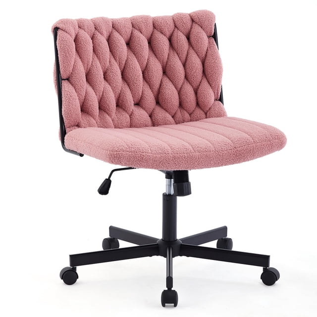 Chaise de Bureau Ergonomique Extra Grand avec Dossier Croisé, Hauteur Réglable et Roulettes Pivotantes à 360°, Chaise de Bureau Moderne et Confortable pour Bureau à Domicile, Capacité de 300 Lb