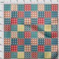 thumbnail image 4 of oneOone Polyester Spandex Dusty Teal Green Fabric Florals Craft Projects Decor Fabric Printed By The Yard 56 Inch Wide, 4 of 4
