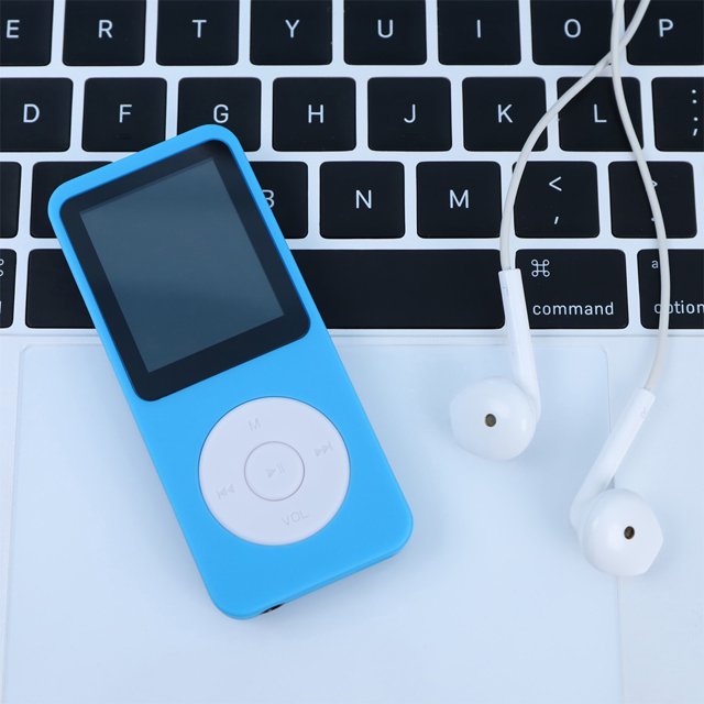 Lecteurs de Musique MP4 Externes Compatibles Bluetooth Livre Électronique Enregistreur Vocal Électronique de Remplacement pour Windows XP/VISTA/Windows 8 Bleu 16G