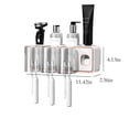 thumbnail image 3 of LSLJS Toothbrush Holders for Bathrooms, Toothbrush Holder Wall Mounted with Toothpaste Dispenser,With Toothbrush Cup,Tray Bathroom Toothbrush Toothpaste Dispenser, Toothbrush Holder, 3 of 5