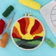 thumbnail image 3 of UNIQUE CREATIV CRAFT Punch Needle Sun Kit, 20 × 20 cm (7.9 × 7.9 in), 3 of 4