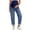A52 Blue, variant on Mifsaly Maternity Jeans Women Over The Belly Pregnancy Denim Pants Women High Waisted Tummy Support Work Pant Stretchy Straight Leg Trousers