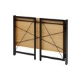 thumbnail image 2 of Space Solutions 43 inch Metal Folding Home Office Desk Black/Teak, 2 of 12