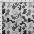 thumbnail image 4 of oneOone Velvet Black Fabric Abstracts Sewing Craft Projects Fabric Prints By Yard 58 Inch Wide, 4 of 4