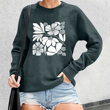 Women's Fashionable Printed Crew Neck Hoodie Hot Sweatshirt for Women Jackets Half Zip Pullover Women Hooded Zippe Sweatshirt Ladies Zip up Jackets Fitness Hoodie Women Full Zip Sports Jacket