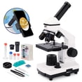 thumbnail image 1 of LAKWAR Microscope for Kids and Students ,100X-2000X Beginner Science Microscope with Slides Set for School Laboratory Home Education, 1 of 7