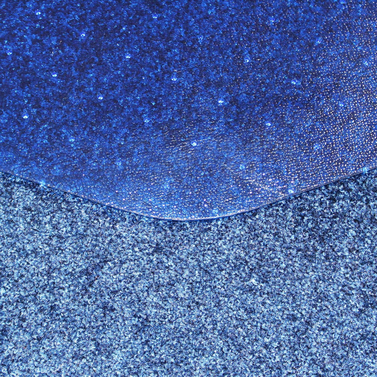 9Mat® Polycarbonate 9-Sided Blue Gaming Chair Mat for Carpets up to 1/2" - 38" x 39"