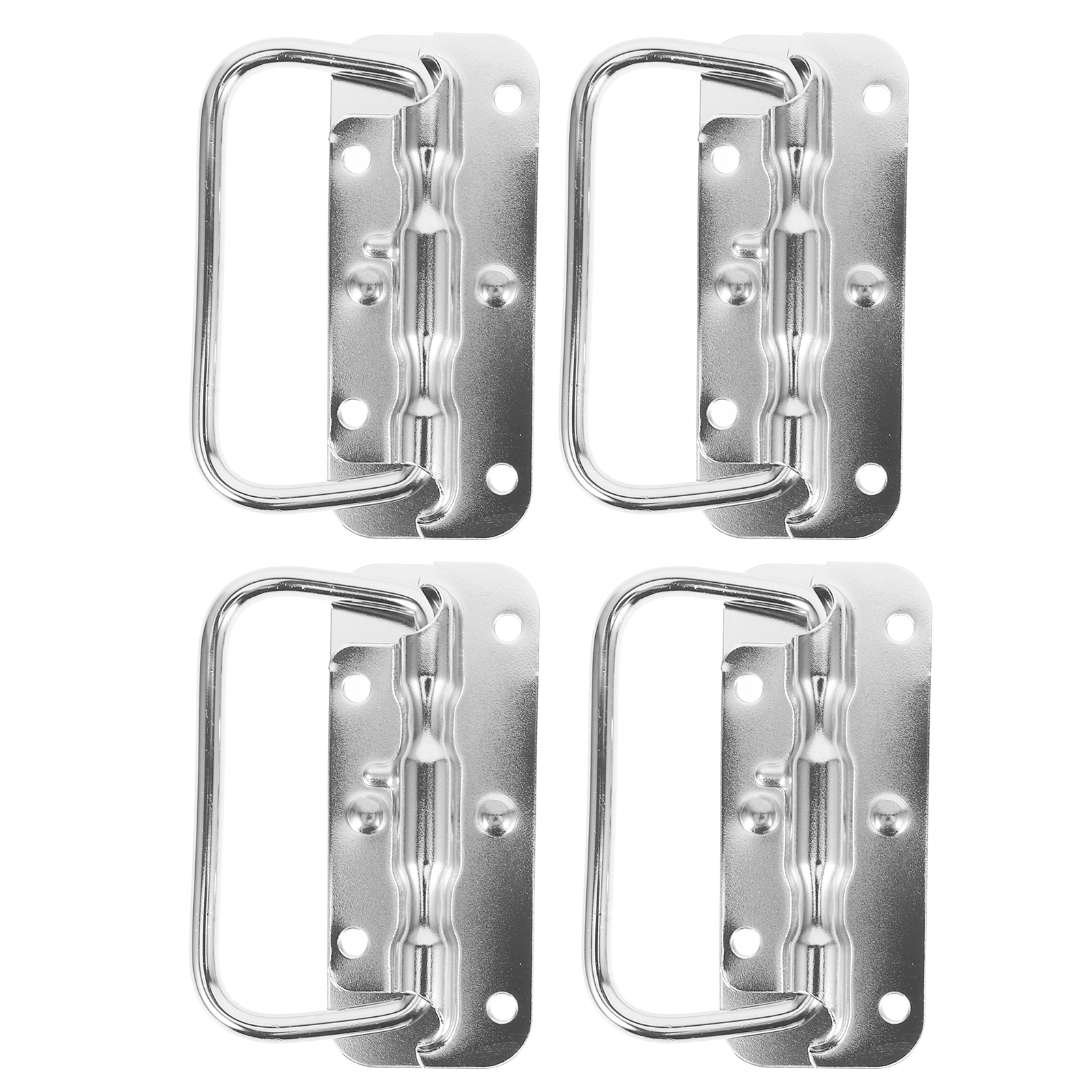 4pcs Metal Handle Tool Box Handle Chest Handle Replacement Case Handle Heavy Duty Mount Handle