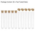 thumbnail image 4 of Unique Bargains 12x75mm Plastic Round Base Test Tubes with Cork Stoppers 50 Pack, 4 of 5