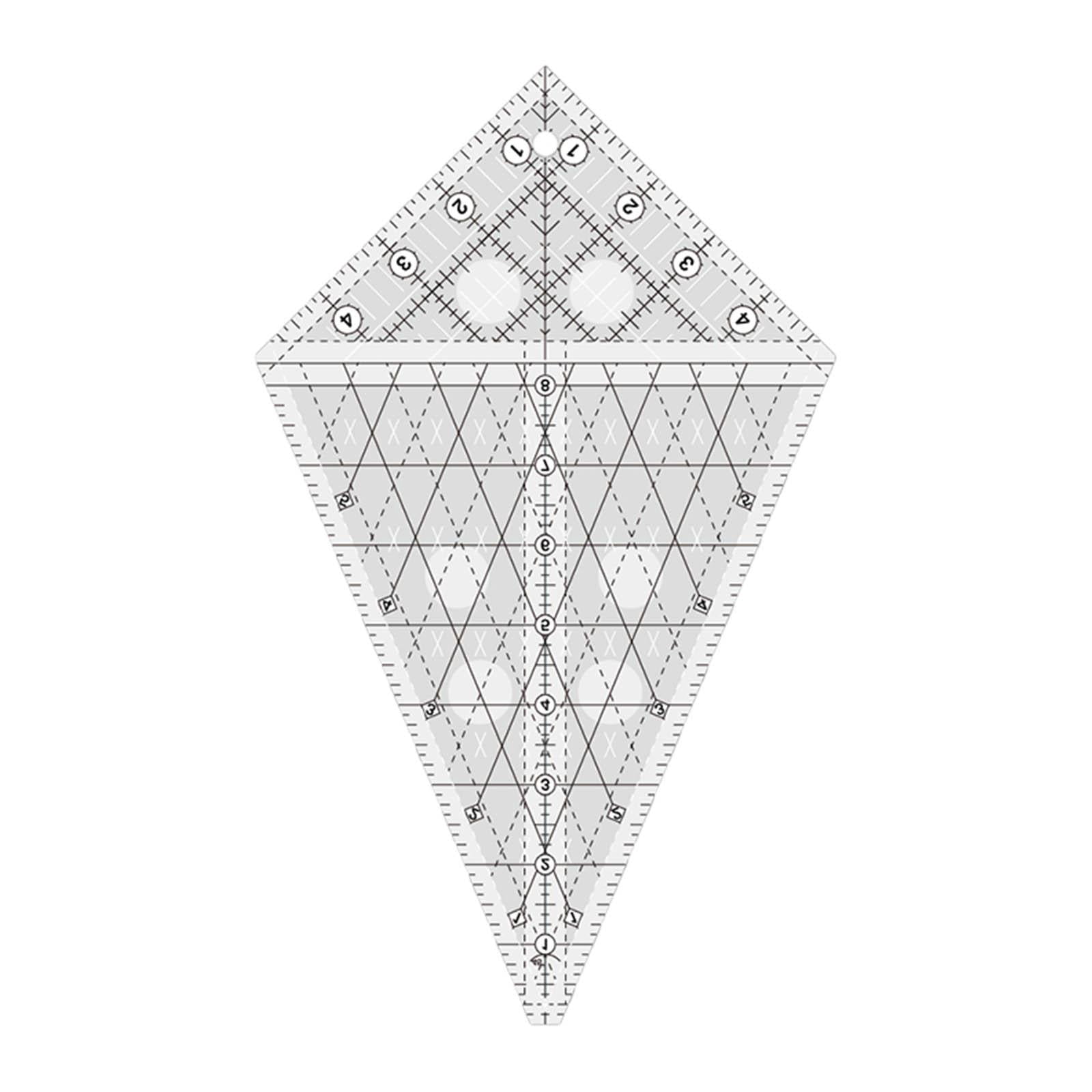 Gabarit de Courtepointe Multifonction Règle Patchwork Dessin Artisanat Simple Couleur Unie Mesure m L Pervenche Outils de Couture pour Autocollants L