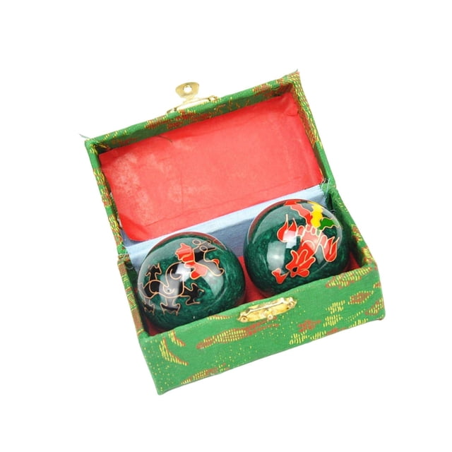 Balles de Bain Portatives avec Boîte de Rangement Balles relax yin Durables pour Enfants Personnes Âgées Parents Vert