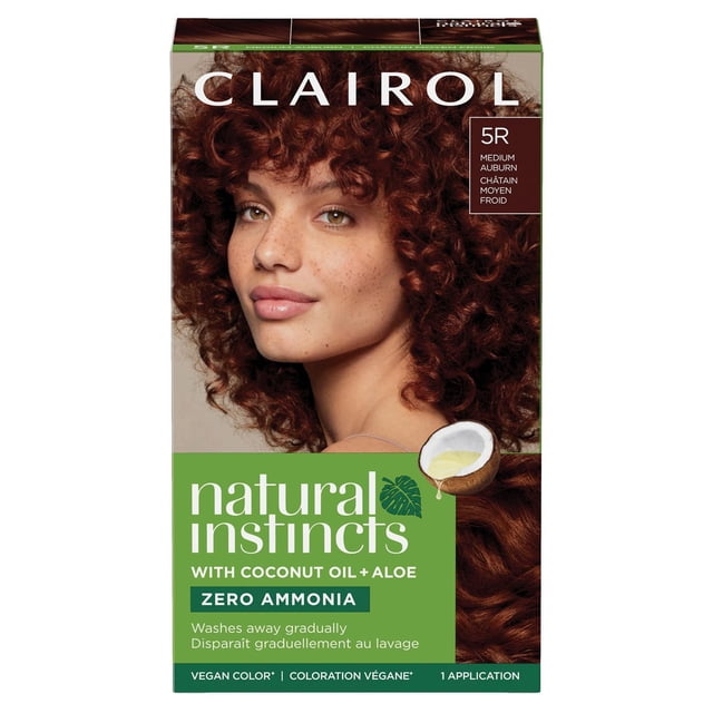 Clairol Natural Instincts Coloration Capillaire Demi-Permanente, Teinture Capillaire Végane, Faite avec de l'Huile de Noix de Coco et de l'Aloès vera - Couleur Revitalisante Demi-Permanente Qui Rehausse une Couleur d'Apparence Naturelle et une Brillance Lustrée, Mélange les Gris et Dure jusqu'à 28 Lavages; Formule Végane avec Huile de Noix de Coco et aloe vera; Convient pour une Couleur Rafraîchissante entre les Visites au salon.