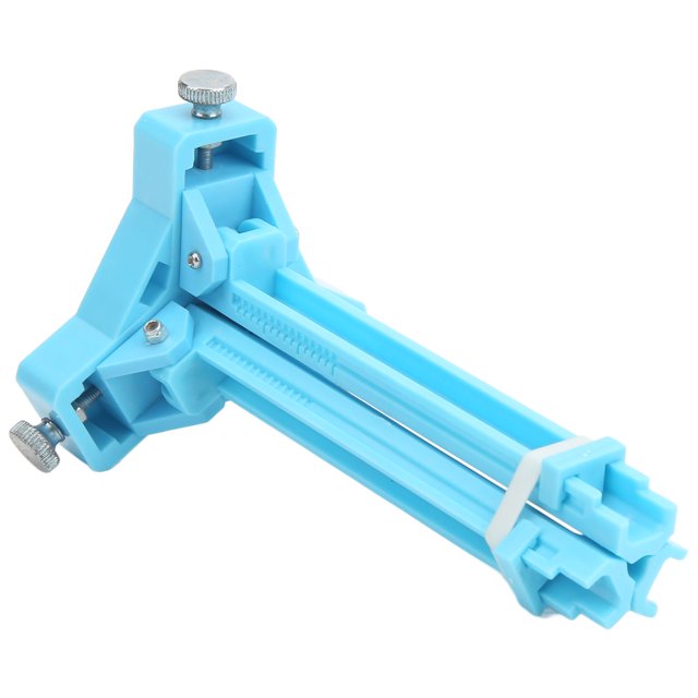 Fletching Jig, Adjustable Portable ABS 3D Fletching Jig Simple Operation For 3.6-10mm Shafts Blue