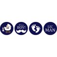 thumbnail image 2 of Darling Souvenir It's A Boy Stickers Candy Chocolate Labels 190 Pcs Party Fabor-Navy Blue, 2 of 2
