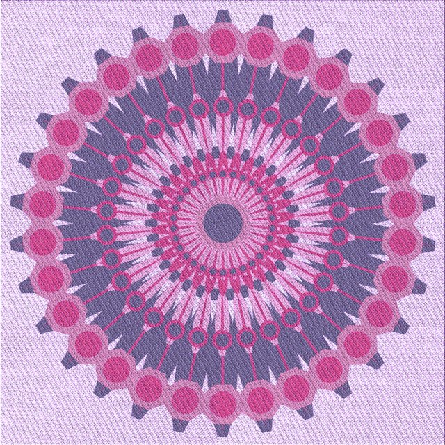 Ahgly Tapis d'Intérieur Lavable en Machine Carré Transitionnel Orchidée Violet, 4 Pieds Carré