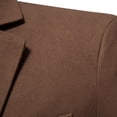 thumbnail image 4 of DPTALR Homme Décontracté Uni Blazer à un Bouton Col Rabattu Complet Manches Longues Veste, 4 of 9