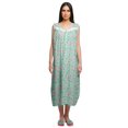 thumbnail image 1 of Moomaya Womens Lace Border Sleepwear For Ladies Button Placket Nightdress, 1 of 5