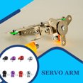 thumbnail image 3 of Metal Damping Servo Saver Adjustable Arm Gear Protection RC Car Crawler Part Wear-resistant Servo Protection Device Red Three Holes, 3 of 7