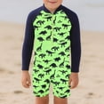 thumbnail image 2 of Kids Boys Swimsuits One Piece Cute Print Kids Bathing Suits Toddler Rash Guard Swim Suit 7-8 Years, 2 of 4