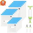 thumbnail image 1 of Sous Vide Bags 15 Reusable Vacuum Food Storage Bags For Anova And Joule Cookers - 3 Sizes Sous Vide Bag Kit With Pump - 3 Sealing Clips For Food Stora, 1 of 5