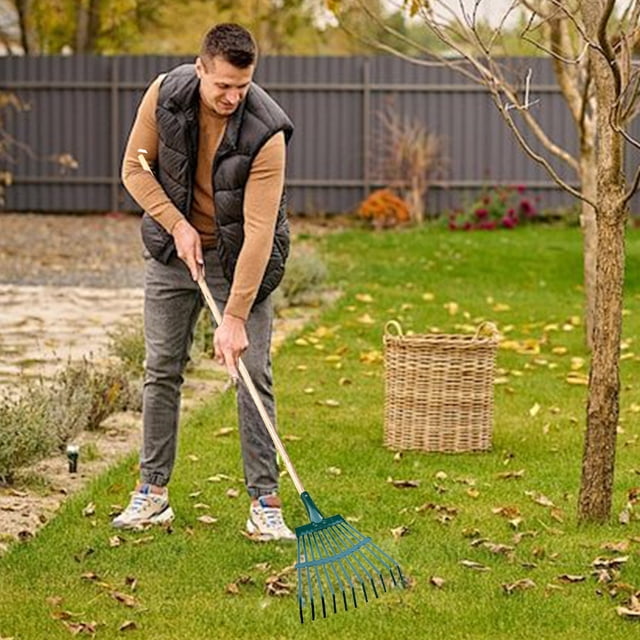 Dvkptbk Artificial Grass Rake Artificial Rake Rake for Leaves and Grass Rakes for Lawns Heavy Duty