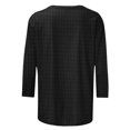 thumbnail image 4 of FAIWAD Womens 3/4 Sleeve Pullover Tops Spring Summer Basic Plus Size Tops Casual Round Neck Tunic Blouses, 4 of 5