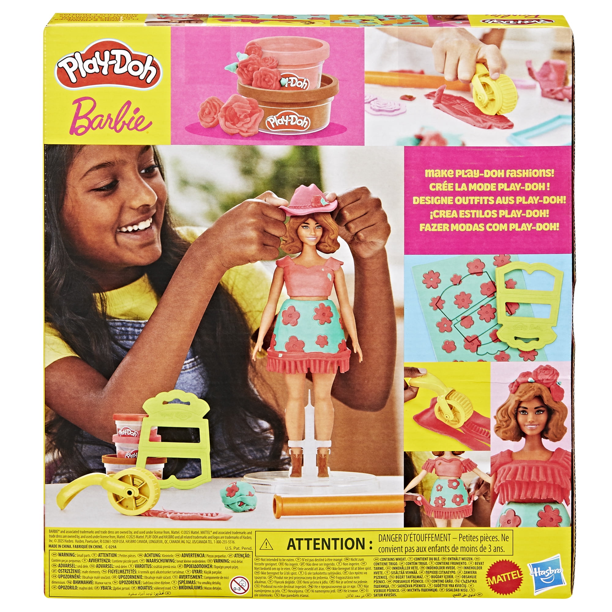 Play-Doh Barbie Florals and Fringe Doll Set