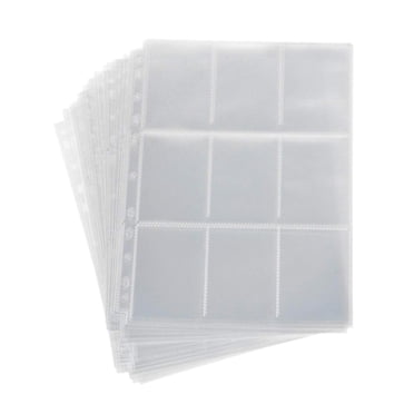 9 Pocket Page Protector,90 Pockets Premium Trading Card Sleeves, Card Sheets Protectors for Sport Cards,Coupon,Business Cards, Cards