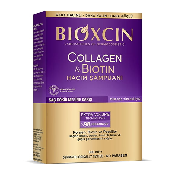 Bioxcin Shampooing Volumisant au Collagène et à la Biotine 300 ml