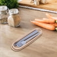 thumbnail image 4 of Chmadoxn Kitchen Gadgets, Kitchen Accessories, Kitchen Utensils, Kitchen Tool Spoon Chopsticks And Fork Three-piece Tableware Set Cutlery Cutlery, 4 of 5