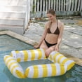 thumbnail image 2 of XINQUKJFloating Floating Lounger Inflatable Pool Mat Floating Beach Recliner Bed Chair Swimming Air Mattress Pool Party Toy, 2 of 21