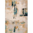 thumbnail image 2 of La Dole Rugs Abstract Rustic Minimalistic Modern Turquoise Blue Ivory Orange Mustard Yellow Area Rug Living Room Bedroom Carpet Tapis 3x5 3x10 4x6 5x8 6x9 8x10 9x12, 2 of 7