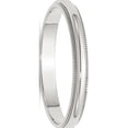thumbnail image 1 of Sterling Silver 3mm Half Round Milgrain Size 4.5 Band, 1 of 2