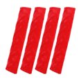 thumbnail image 1 of Unique Bargains 4 Pcs Plush Adult Car Protector Shoulder Pad Covers Universal, Red, 1 of 7