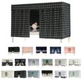 thumbnail image 2 of Coofit Ensemble de Rideaux pour Lit Superposé, Antipoussière, Auvent pour Lit Simple, Noir, 2 of 6