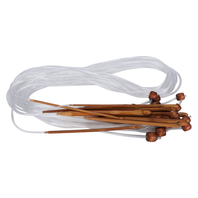 Circular Needle Yarn Tube Bleach Loop Knitting Accessories Crochet Cushions Needles Double End Color Sewing Sweater Set 12Pcs Bamboo Hooks