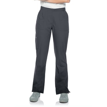 Landau Essentials Scrub Pants for Women: 9 Pockets, Modern Tailored Fit, Drawstring / Elastic Waist, Straight Leg 8380