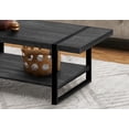 thumbnail image 2 of Monarch Specialties Coffee Table, Accent, Cocktail, Rectangular, Living Room, 48"l, Metal, Laminate, Black, Contemporary, Modern, 2 of 4