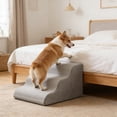 thumbnail image 4 of Deeceymbur Foam Pet Stairs for Dogs Cats Non Slip Surface Washable Cover Portable Step Ramp Supportive Design for Senior Small Medium Pet Indoor Rest, 4 of 6