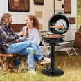thumbnail image 2 of Costway 1600W Electric BBQ Grill with Warming Rack, Temperature Control & Grease Collector, 2 of 10