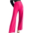 thumbnail image 1 of XZNGL Lightweight Summer Pants Women Fashionable Womens Versatile Wide Leg Pants for Spring and Summer Wearing with Solid Color Waist Womens Summer Pants Lightweight, 1 of 7