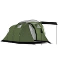 thumbnail image 1 of Outsunny Camping Tent with Rainfly Waterproof for 3-4 Person, Green, 1 of 10