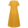 thumbnail image 4 of Fridja Robes Maxi à Manches Courtes Amples pour Femmes Grande Taille avec Poches et Imprimé à Pois, 4 of 7